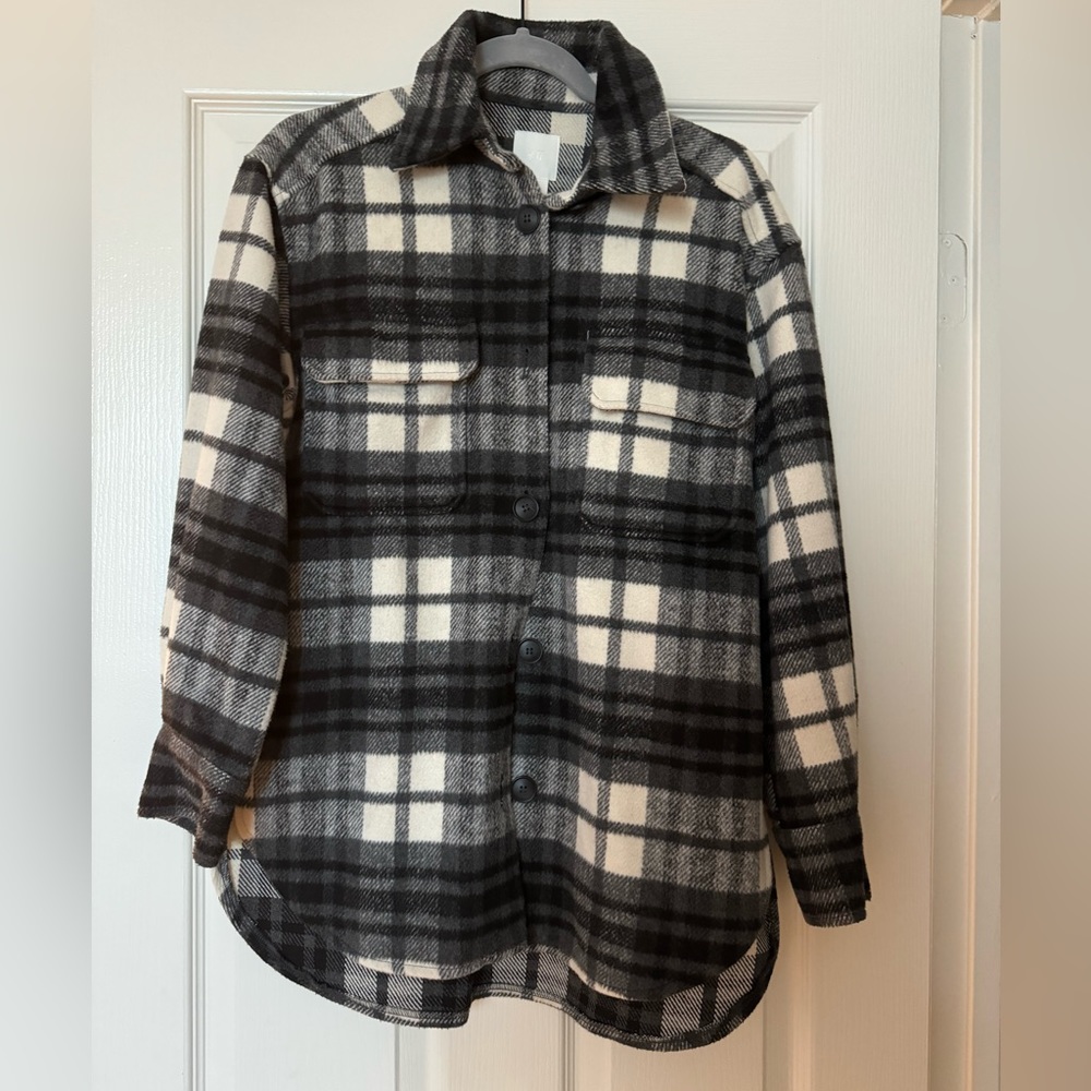 H&M oversized Flannel sweatshirt